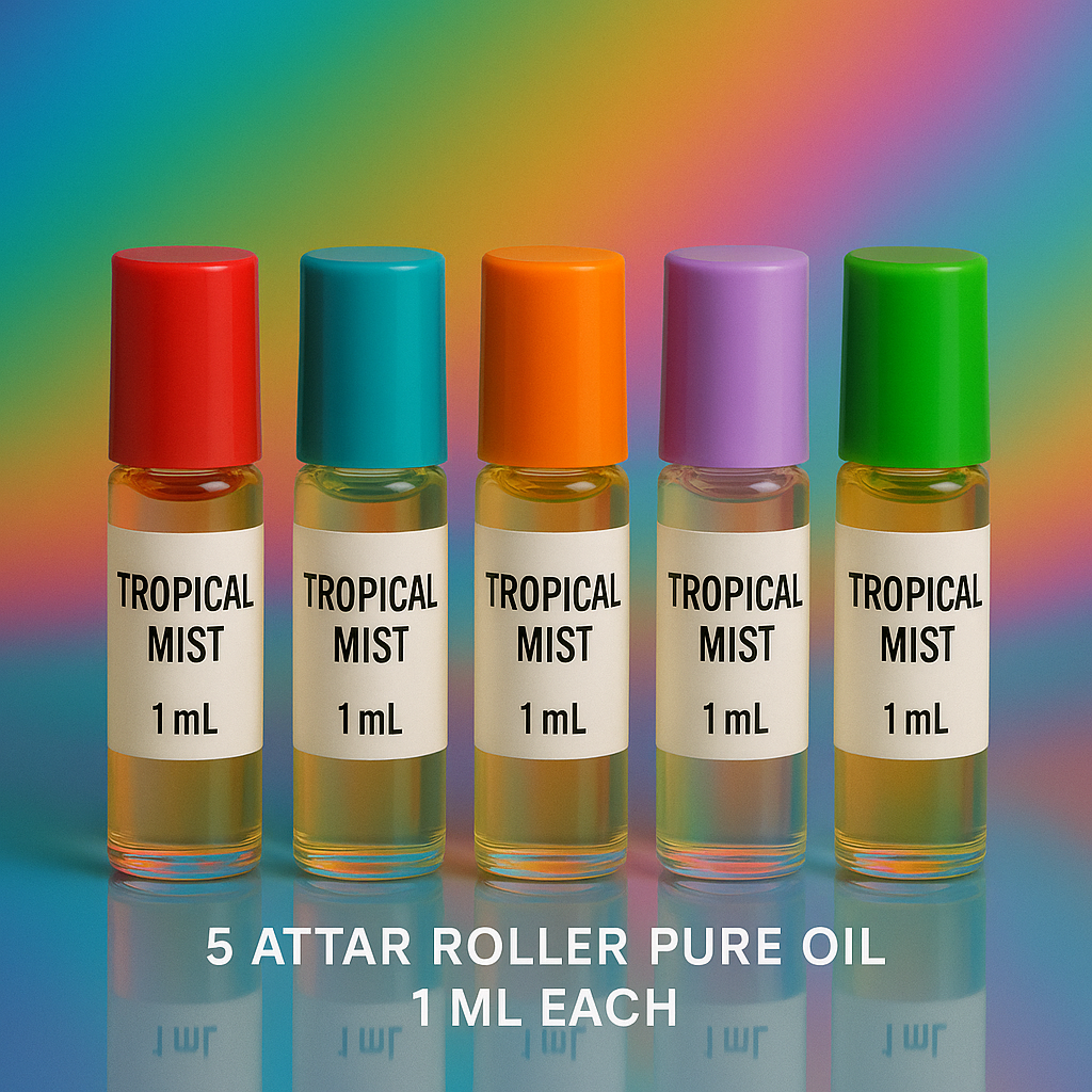 Pack of 5 Pure attar roller