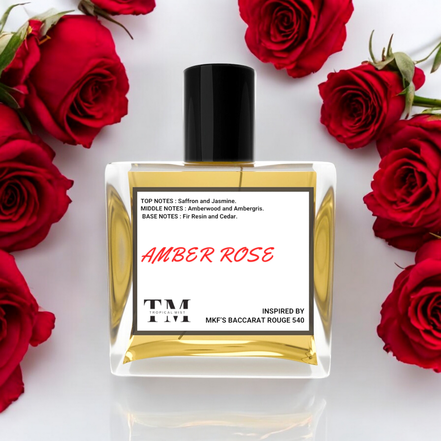 Amber rose - Inspired by Baccarat Rouge 540 Mfk's