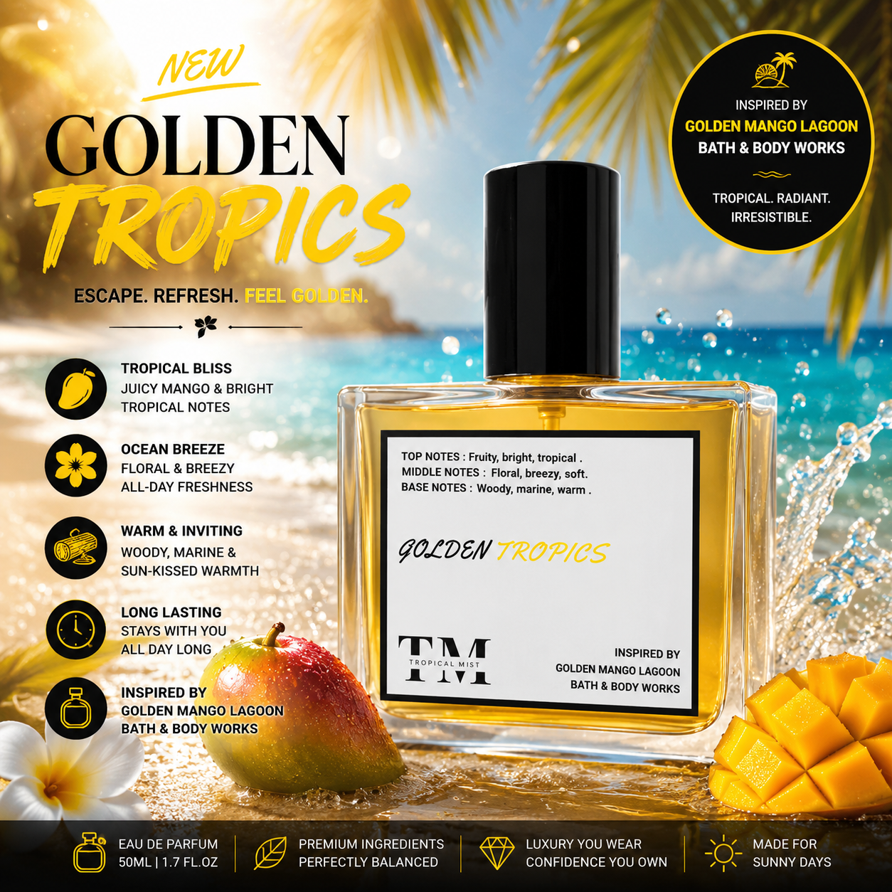 Golden Tropics - Inspired By Golden Mango Lagoon Bath & Body Works