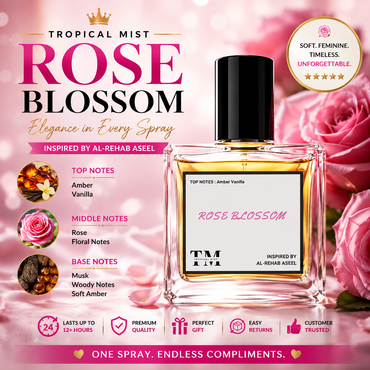 Rose blossom - Inspired by Aseel