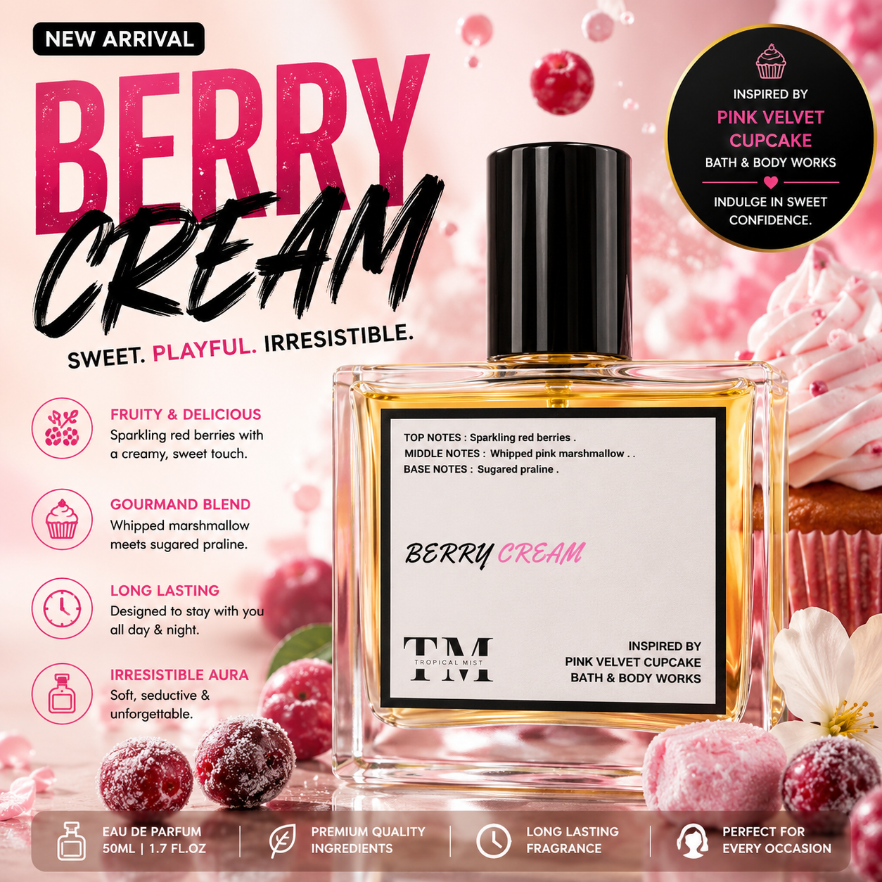 Berry Cream - Inspired by Pink Velvet Cupcake BBW