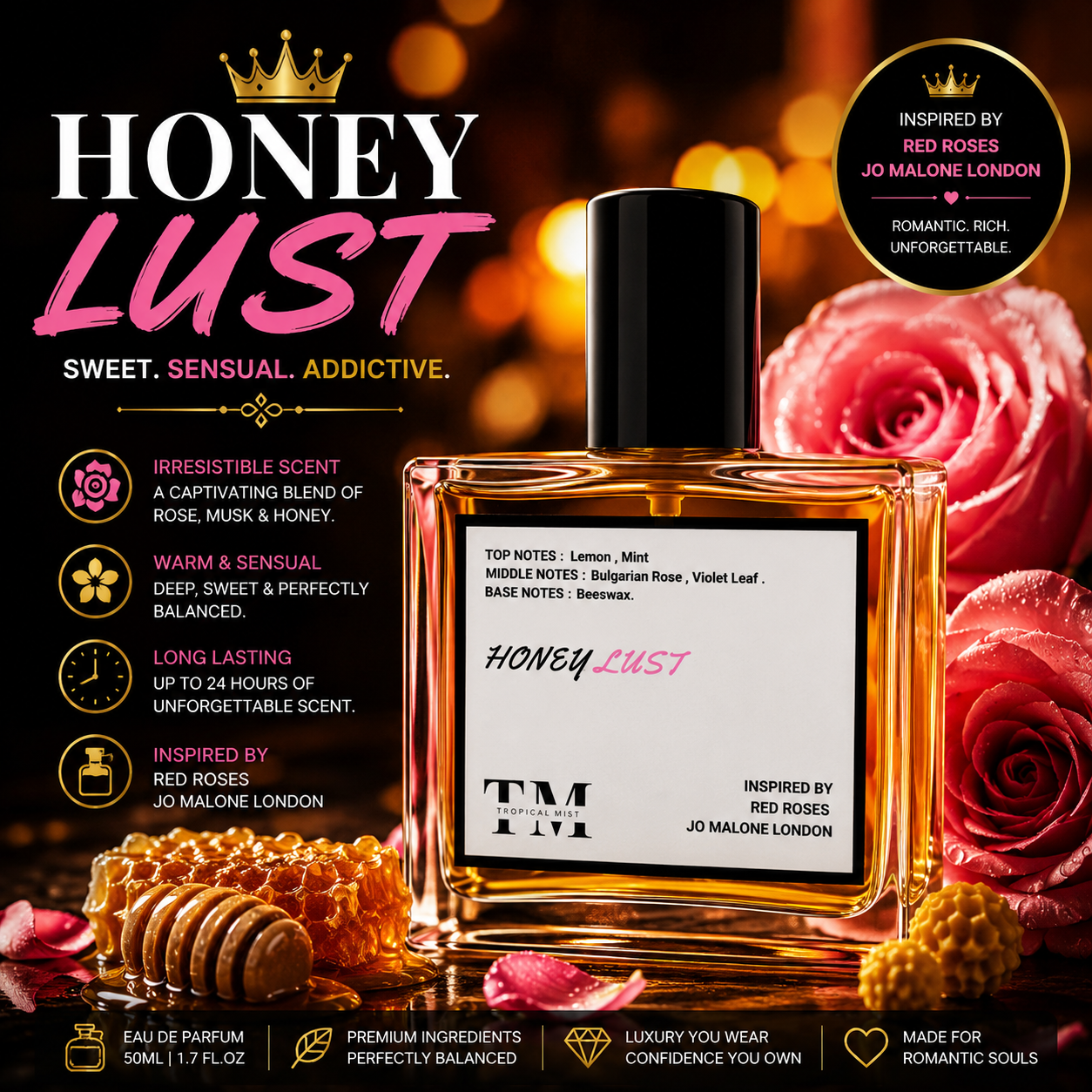 Honey Lust - Inspired By Red Roses Jo Malone London