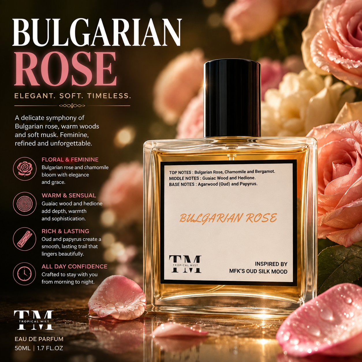 Bulgarian rose- Inspired by Oud Silk Mood Mfk's