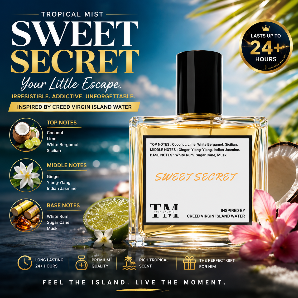 Rum lime - Inspired by Virgin Island Water