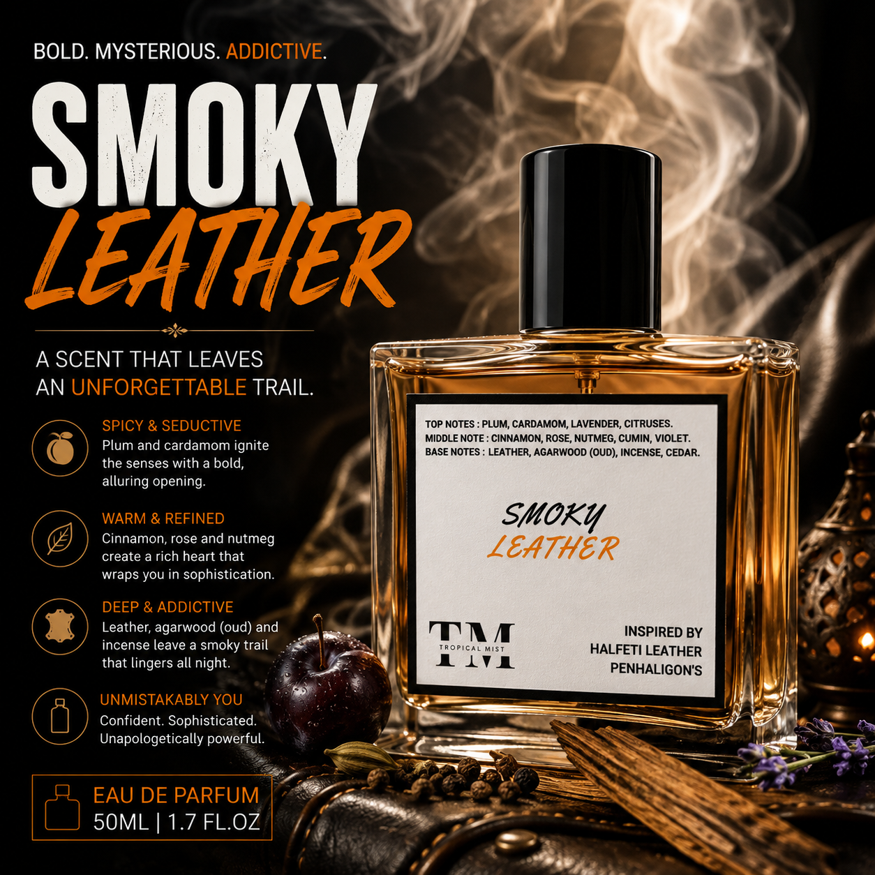 Smoky leather - Inspired by Halfeti Leather Penhaligon's