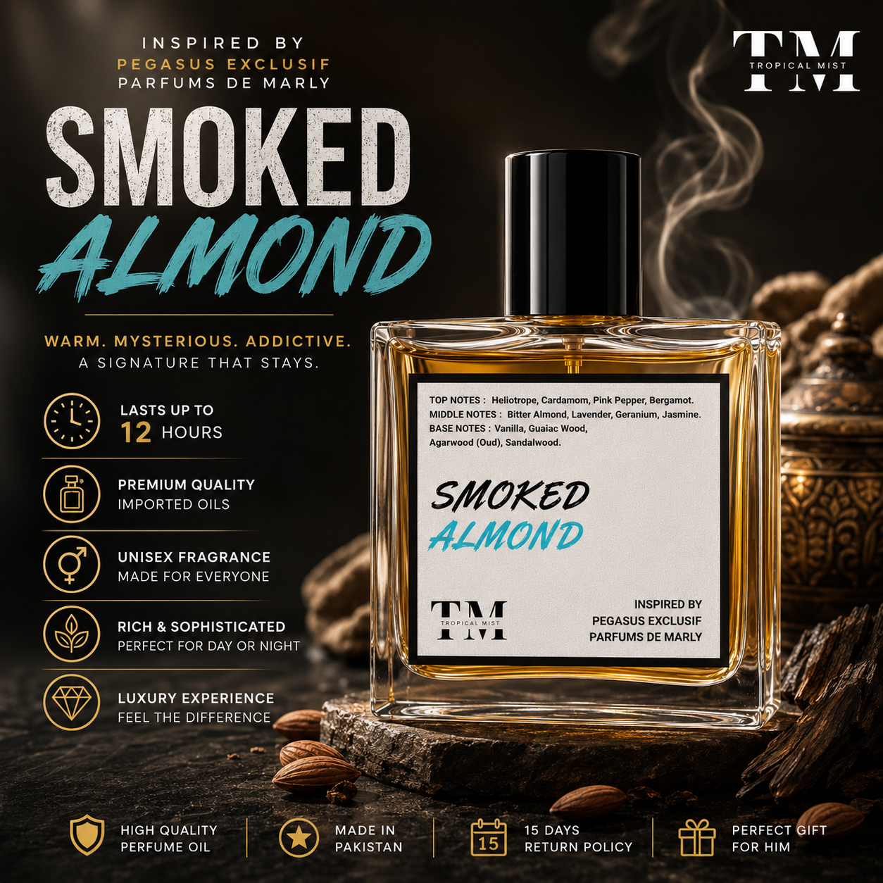 Smoked almond - Inspired by Pegasus Exclusif Parfums de Marly