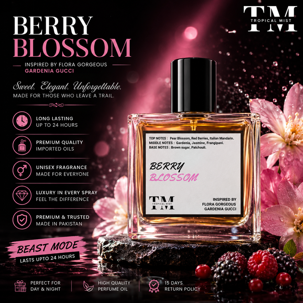 Berry blossom - Inspired by Flora Gorgeous Gardenia Gucci