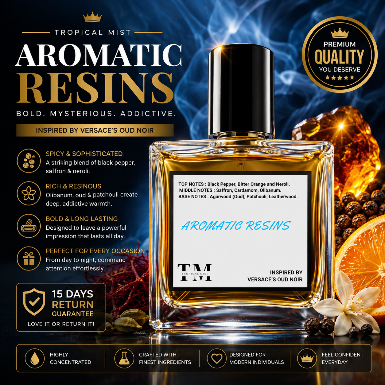 Aromatic resins - Inspired by Oud Noir