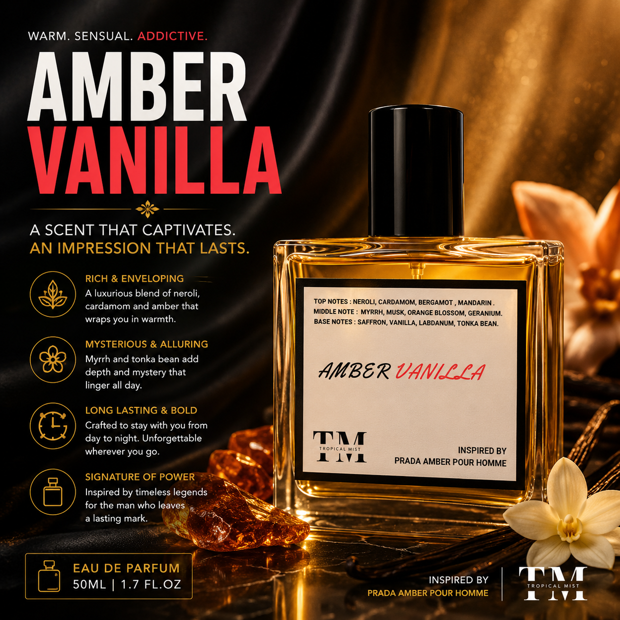 Amber vanilla - Inspired by Prada Amber Pour Homme Prada