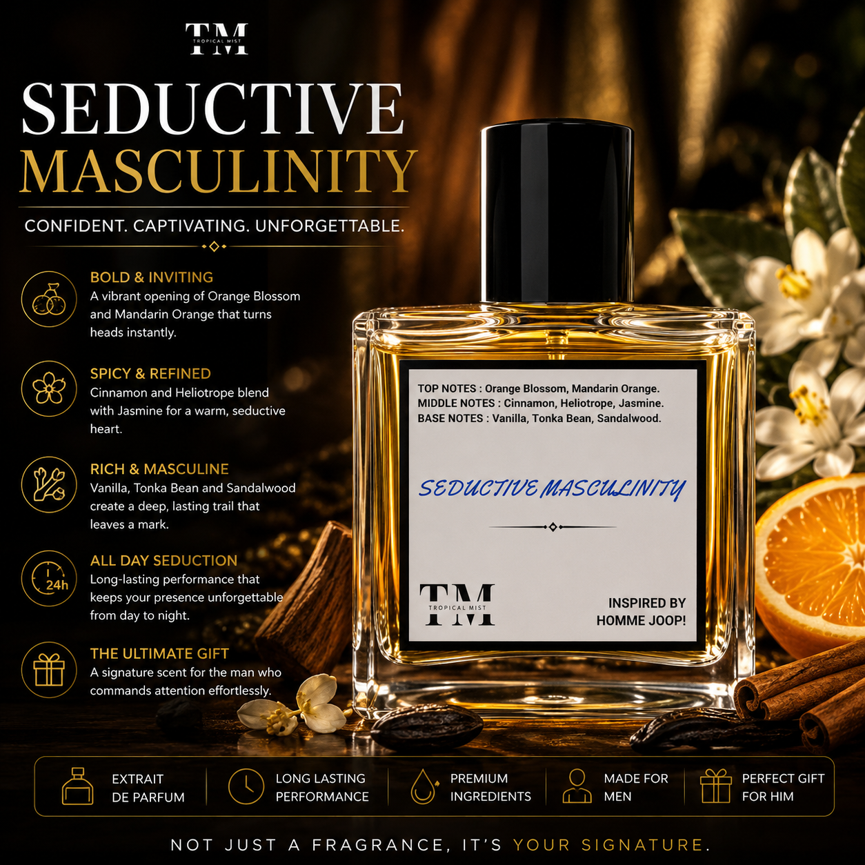 Seductive masculinity - Inspired by Homme Joop