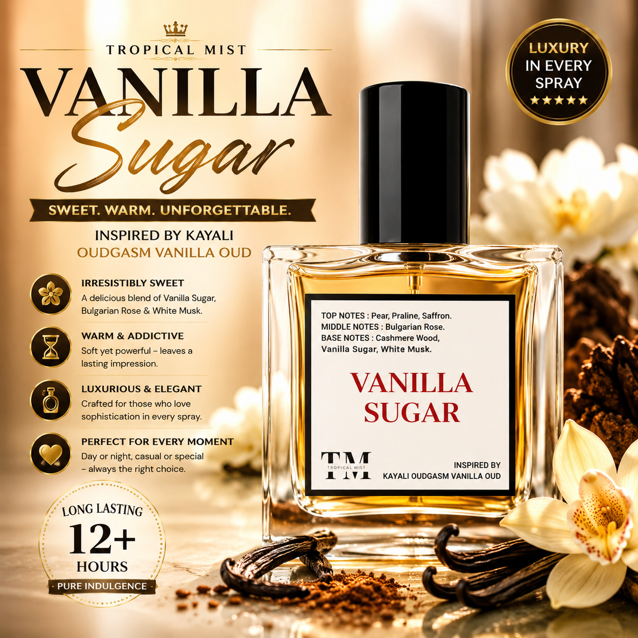 Vanilla sugar - Inspired by Oudgasm Vanilla Oud Kayali