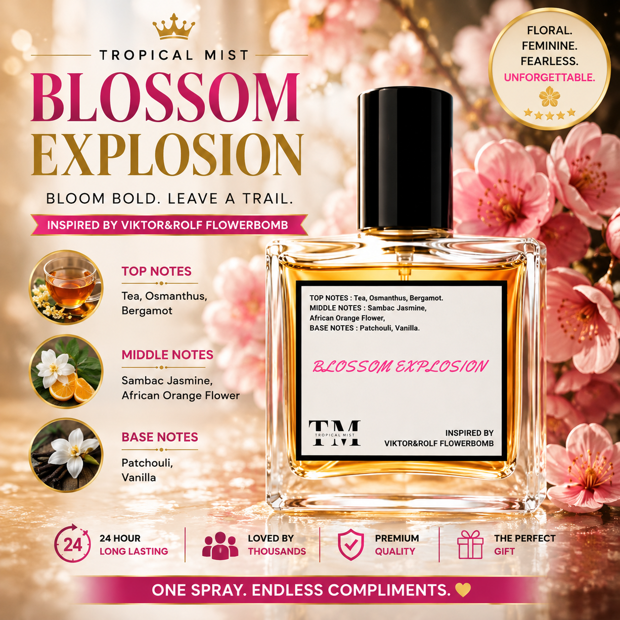 Blossom explosion - Inspired by Flowerbomb