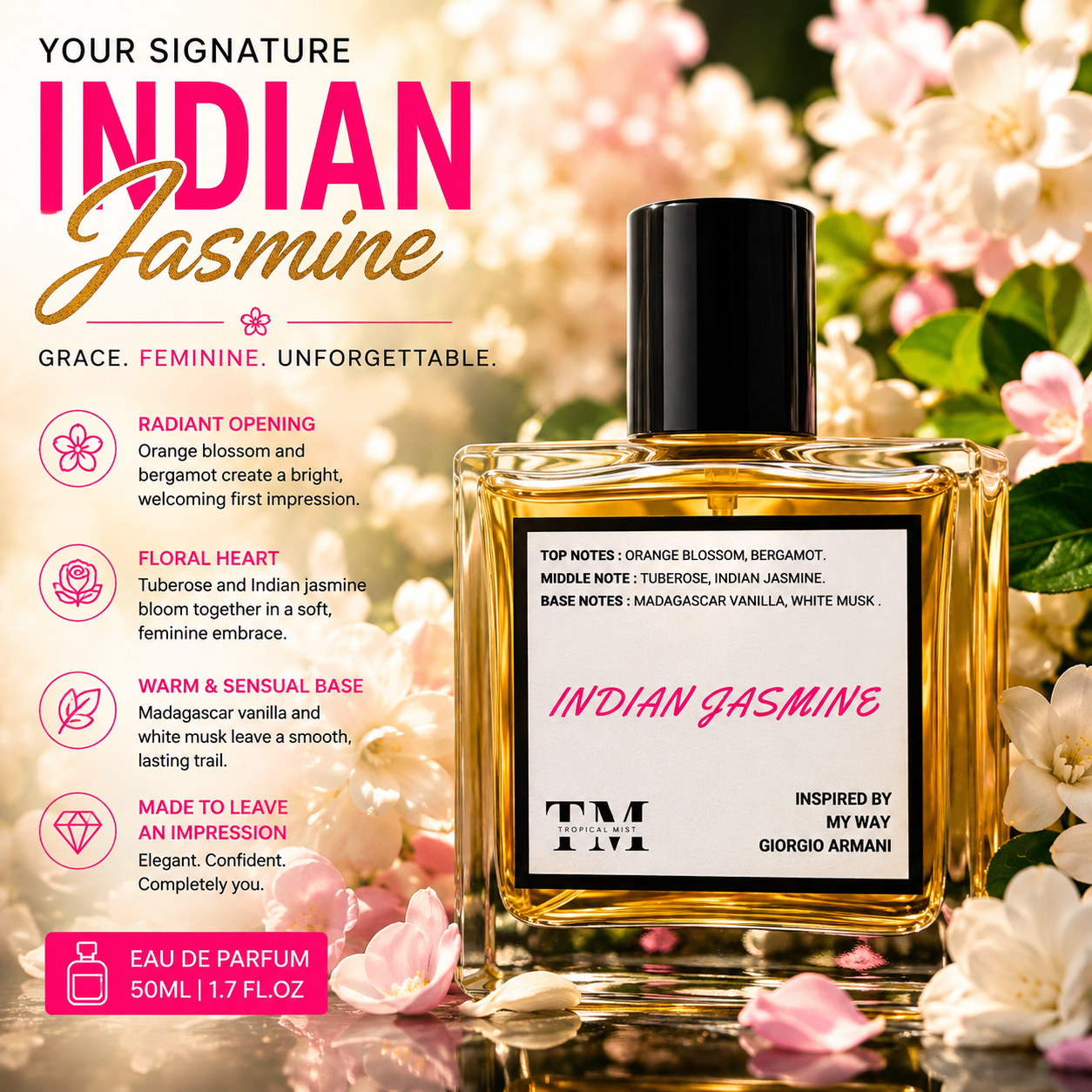 Indian jasmine - Inspired by My way Armani
