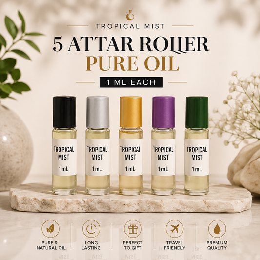 Pack of 5 Pure attar roller