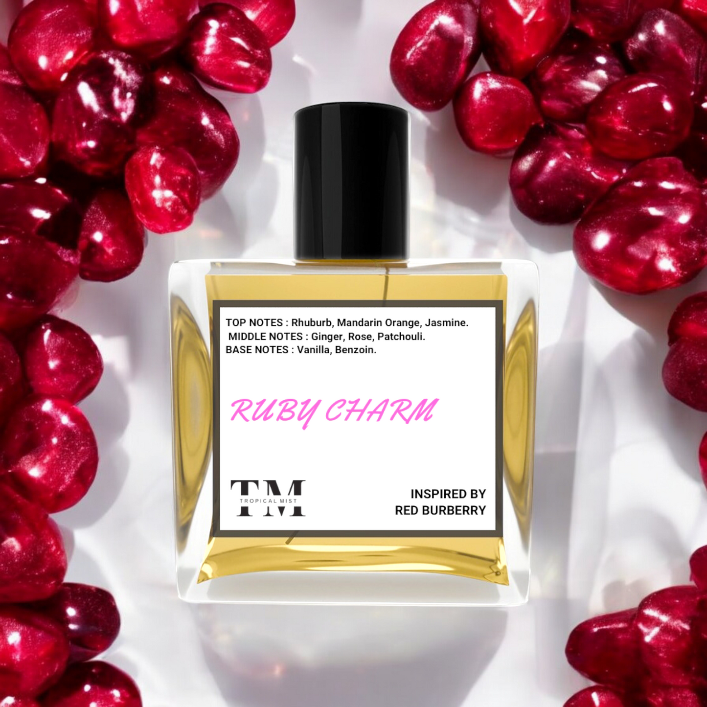 Ruby charm - Inspired by Red Burberry