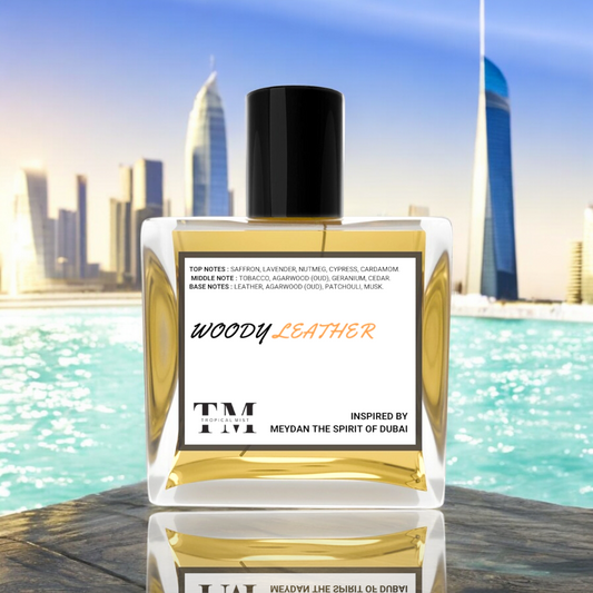 WOODY LEATHER - Impression Of  Meydan The Spirit of Dubai