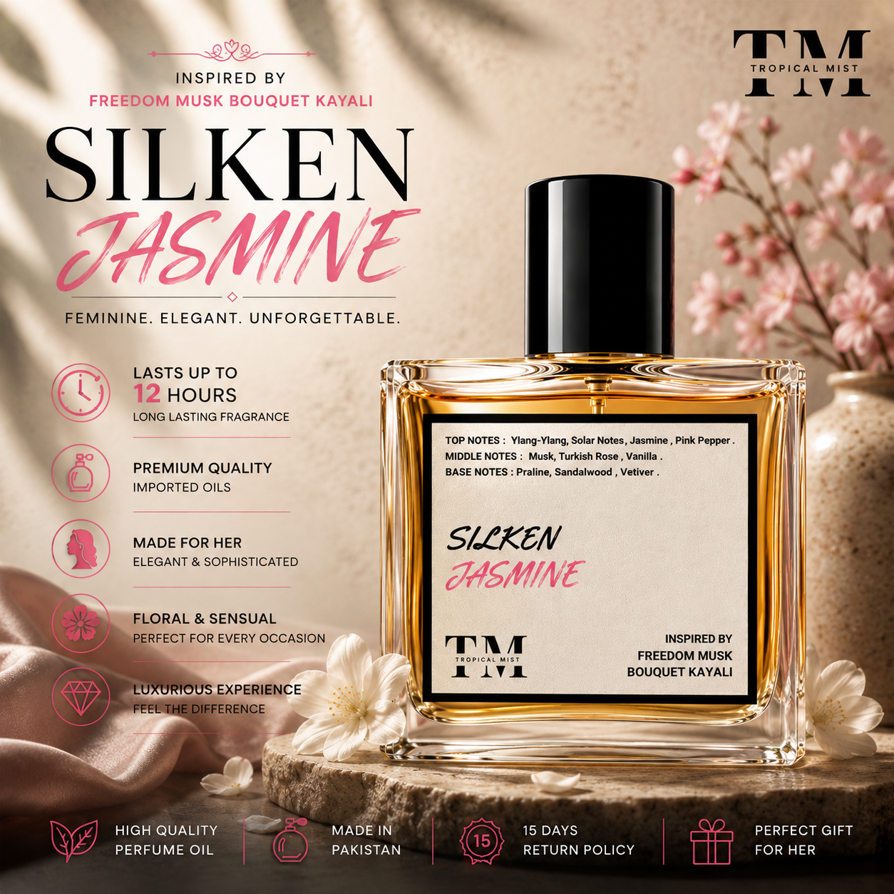 Silken jasmine - Inspired by Freedom Musk Bouquet Kayali