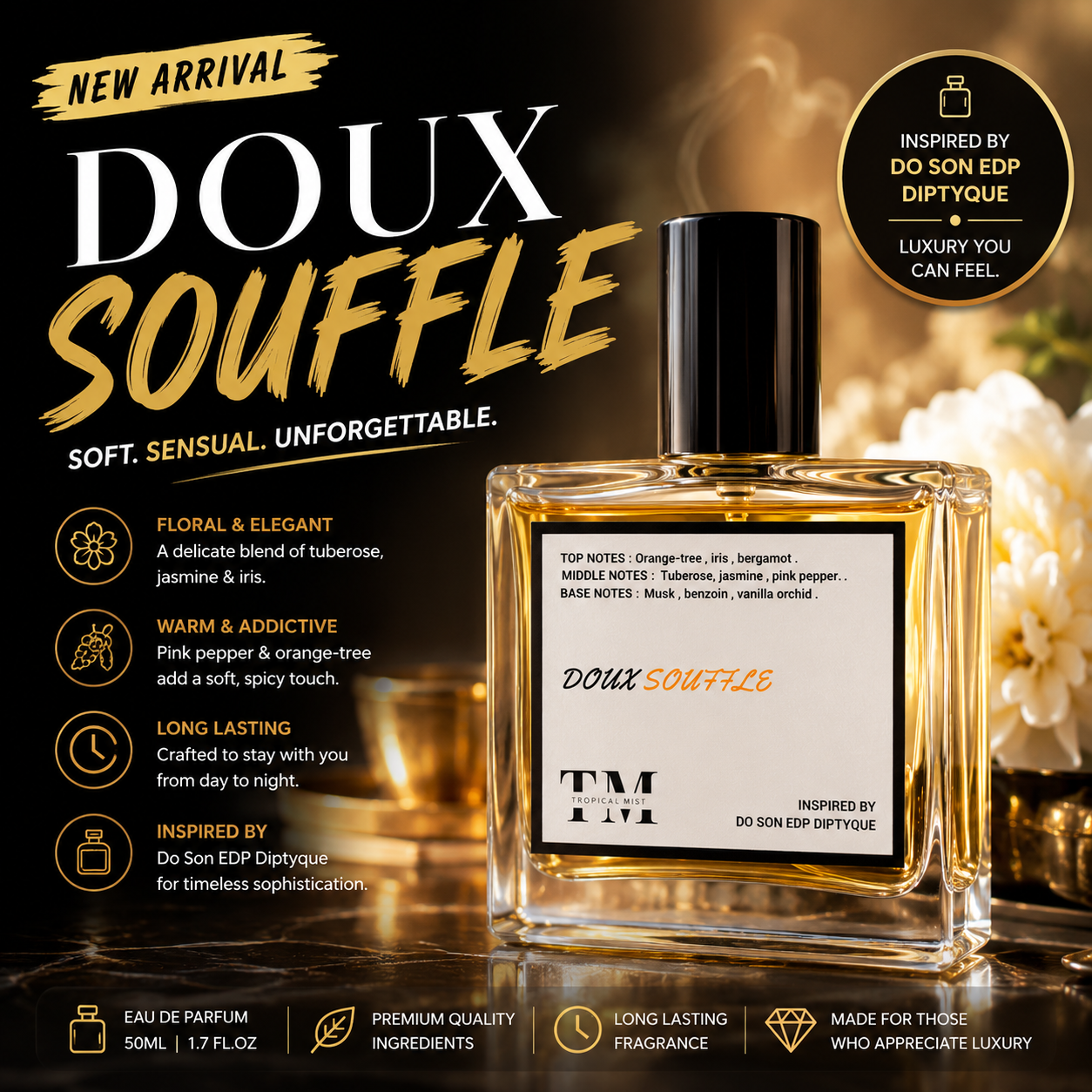 Doux Souffle - Inpired by Do Son Diptyque Edp