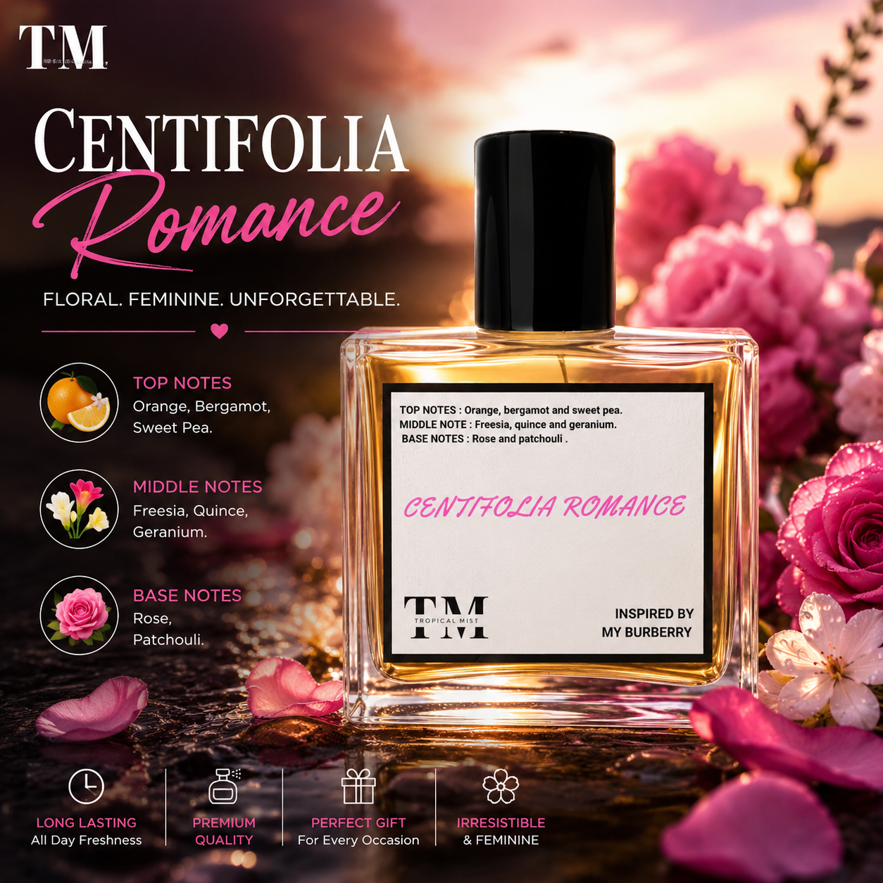 Centifolia romance - Inspired by My Burberry