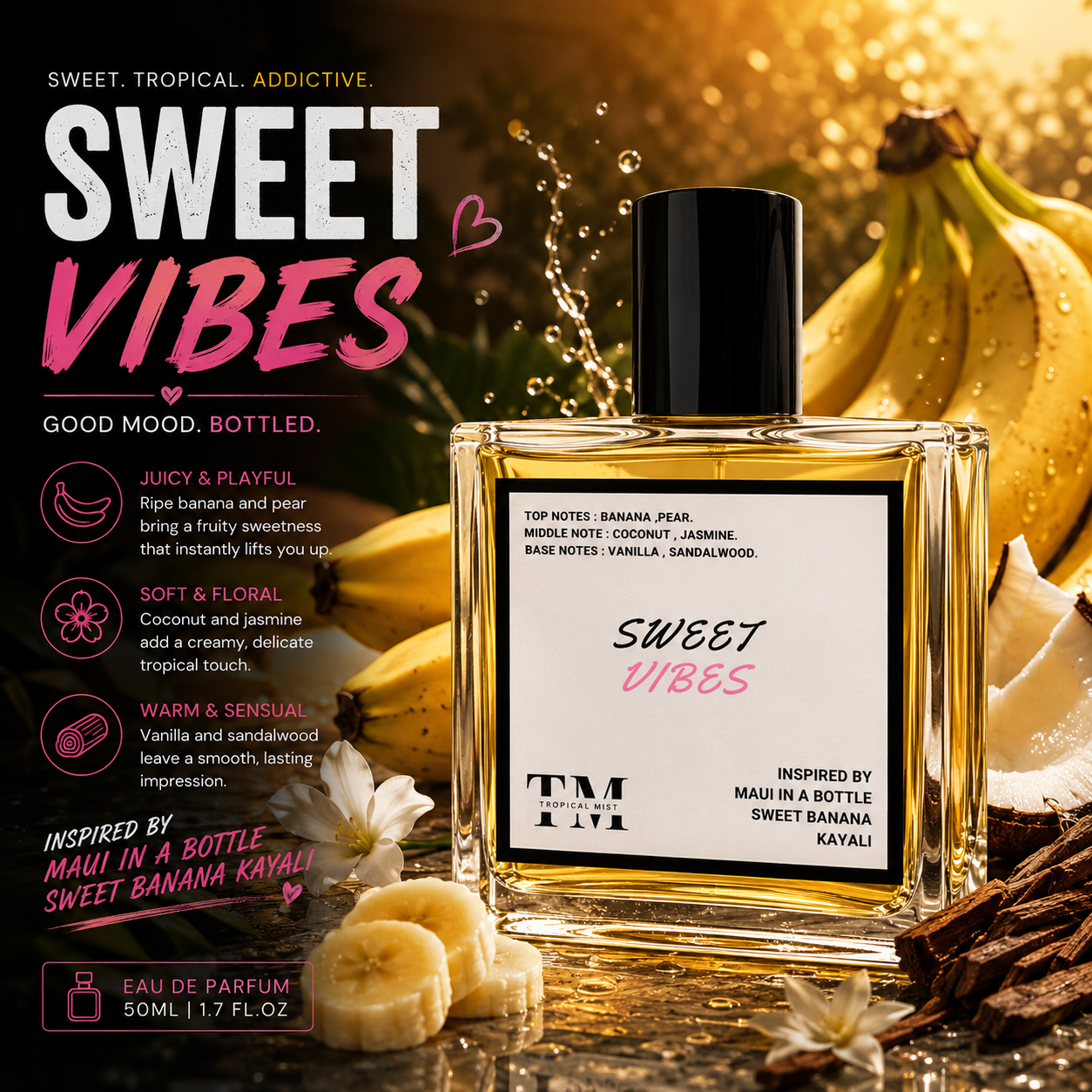 Sweet vibes - Inspired by Maui in a Bottle  Sweet Banana Kayali