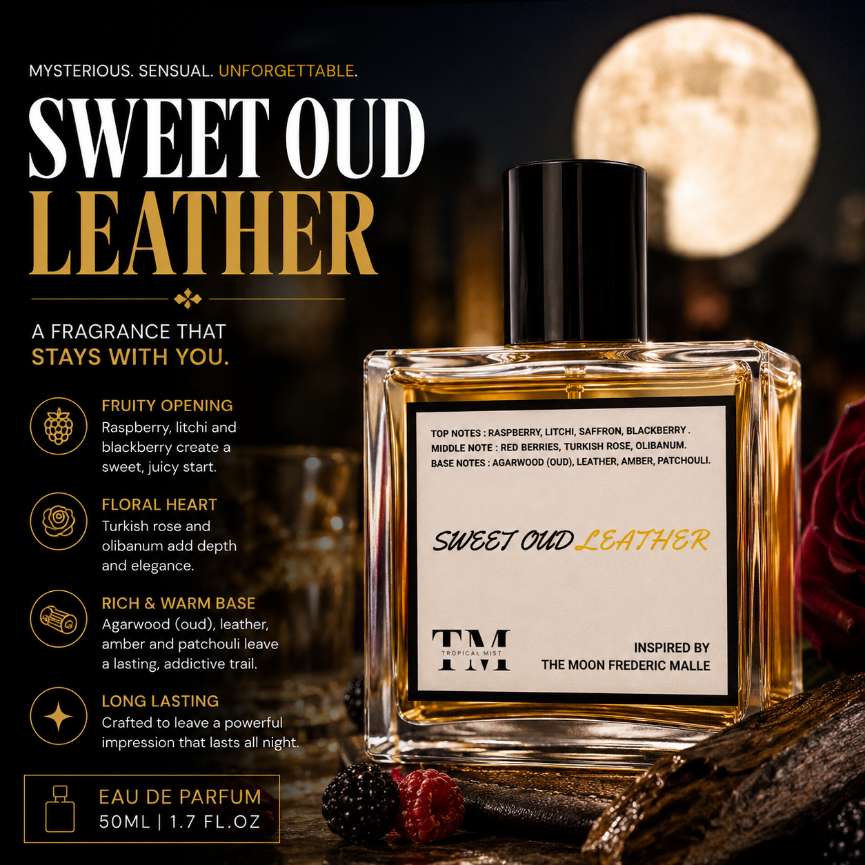 Sweet oud leather - Inspired by The Moon Frederic Malle