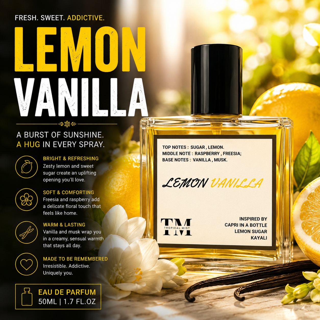 Lemon vanilla - Inspired by Capri in a Bottle Lemon Sugar Kayali
