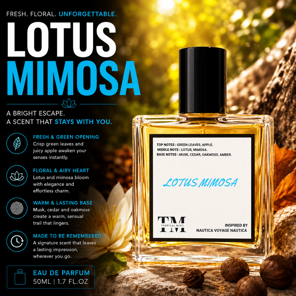 Lotus mimosa - Inspired by Nautica Voyage Nautica