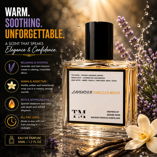 Lavender vanilla musk - Inspired by Grand Soir  Mfk's