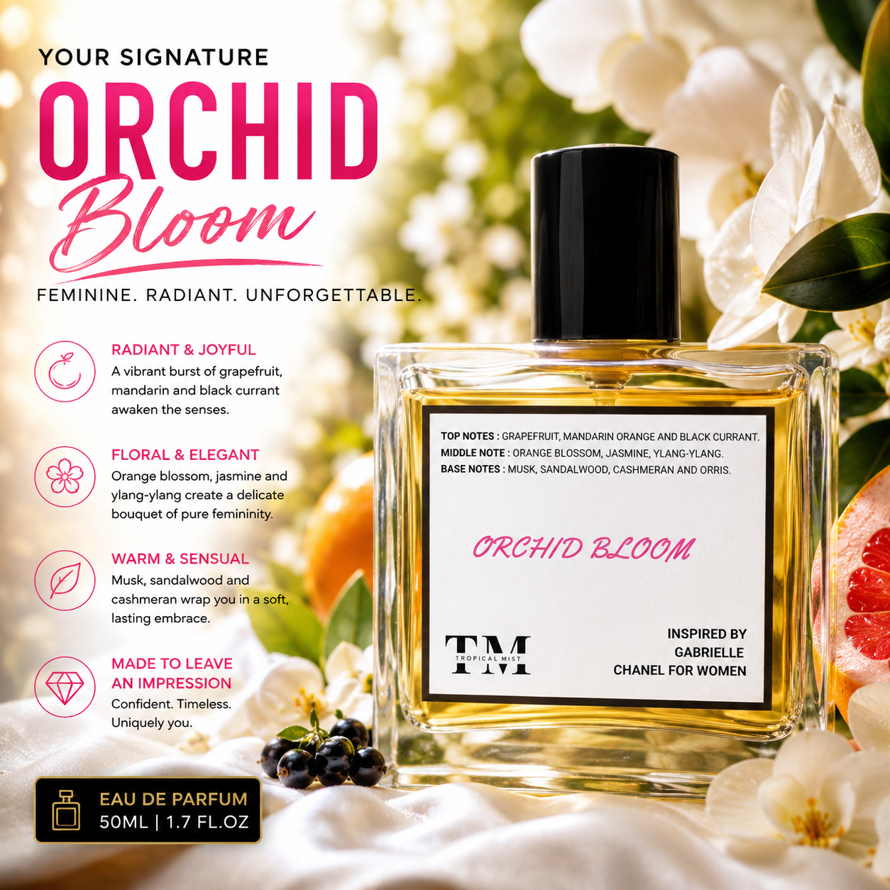 Orchid bloom - Inspired by Gabrielle Chanel