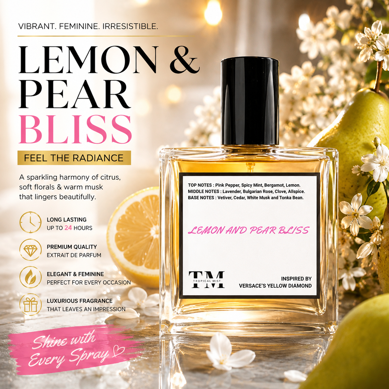 Lemon pear bliss - Inspired by Yellow Diamond