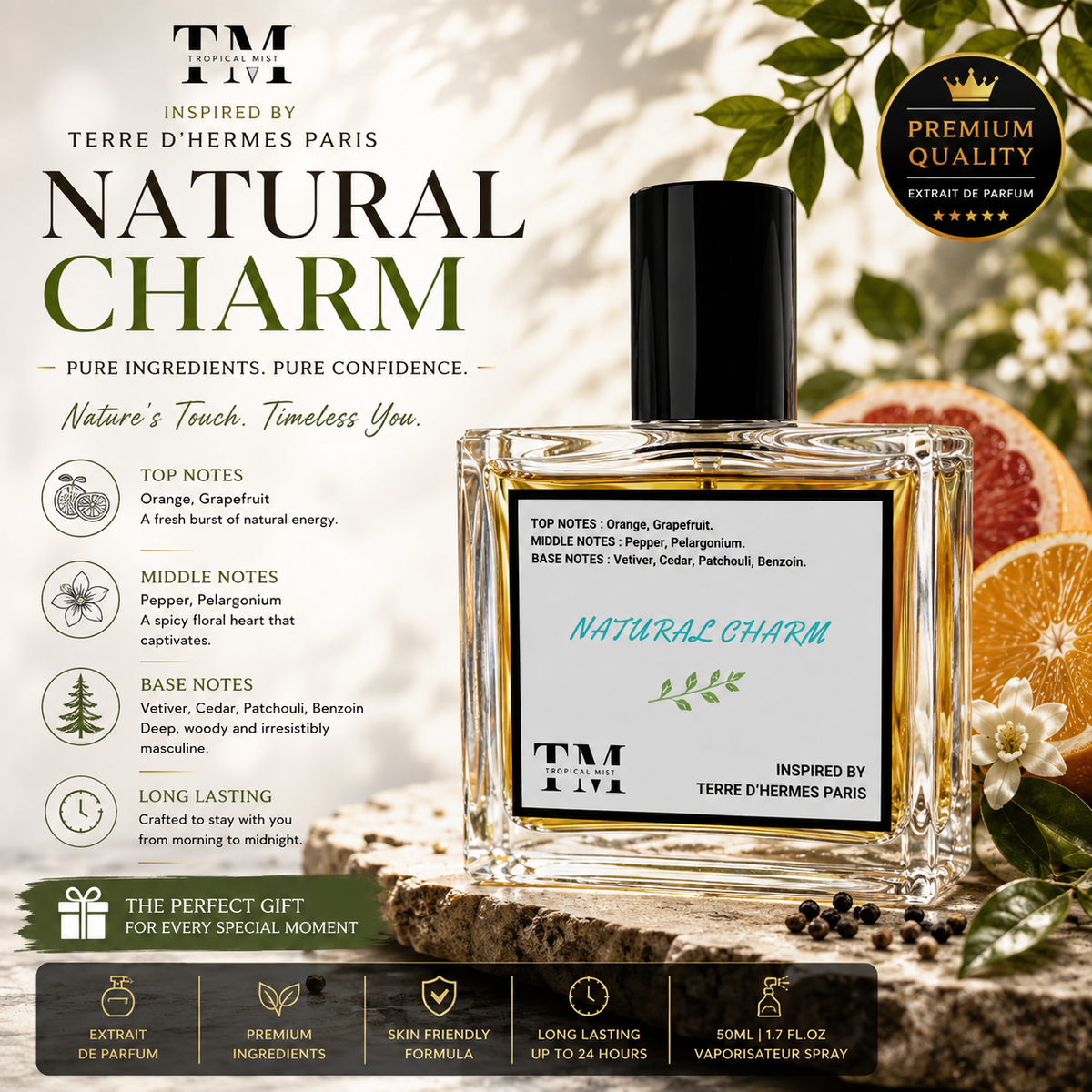Natural charm - Inspired by Terre D Hermes