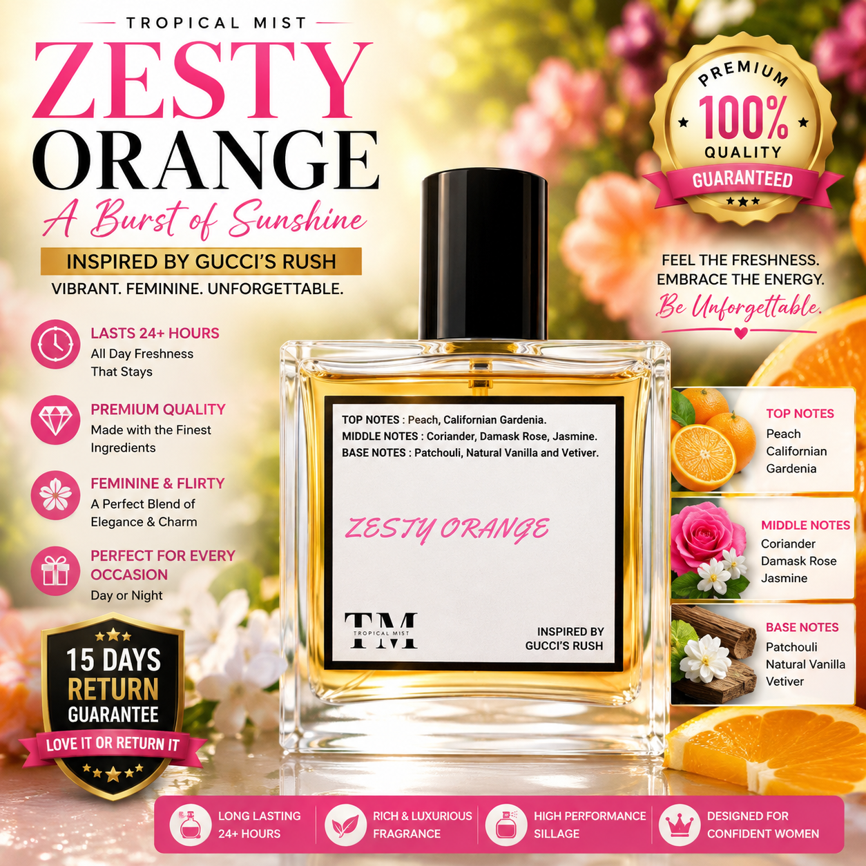 Zesty orange - Inspired by Rush Gucci