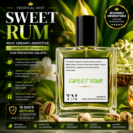 Sweet rum - Inspired by Yum Pistachio Gelato Kayali ( Economical version )
