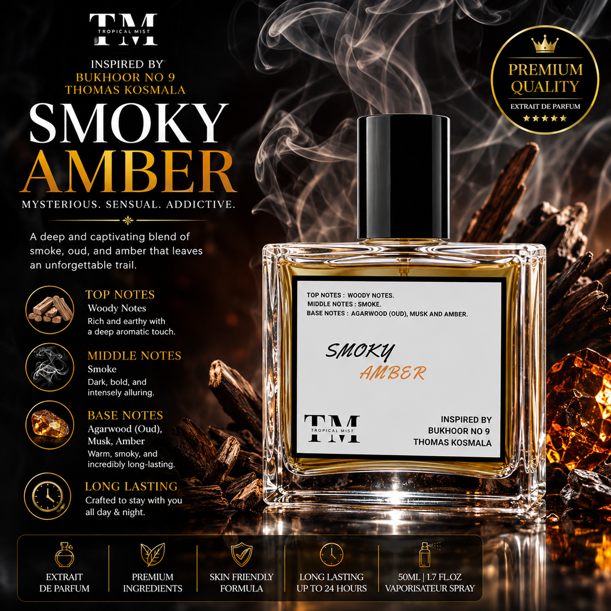 Smoky amber - Inspired by Bukhoor no 9 Thomas Kosmala