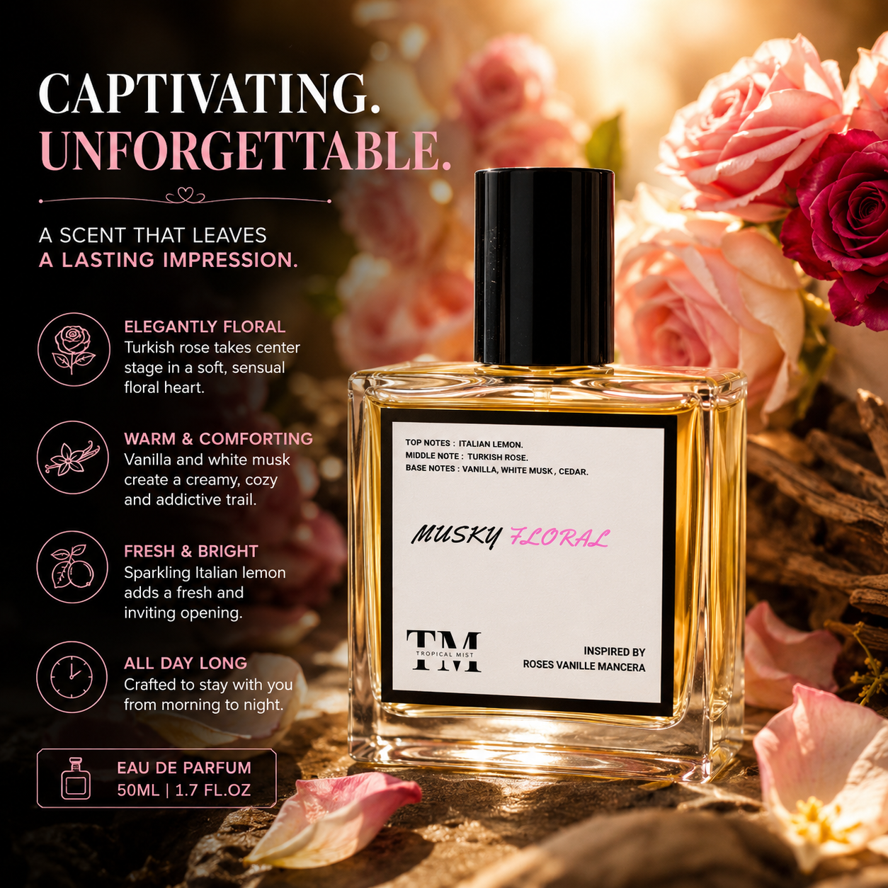 Musky floral - Inspired by Roses Vanille Mancera