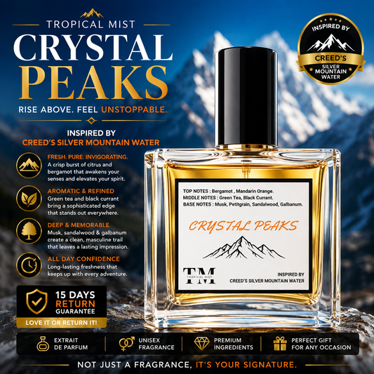 Crystal peaks - Inspired by Silver Mountain Water