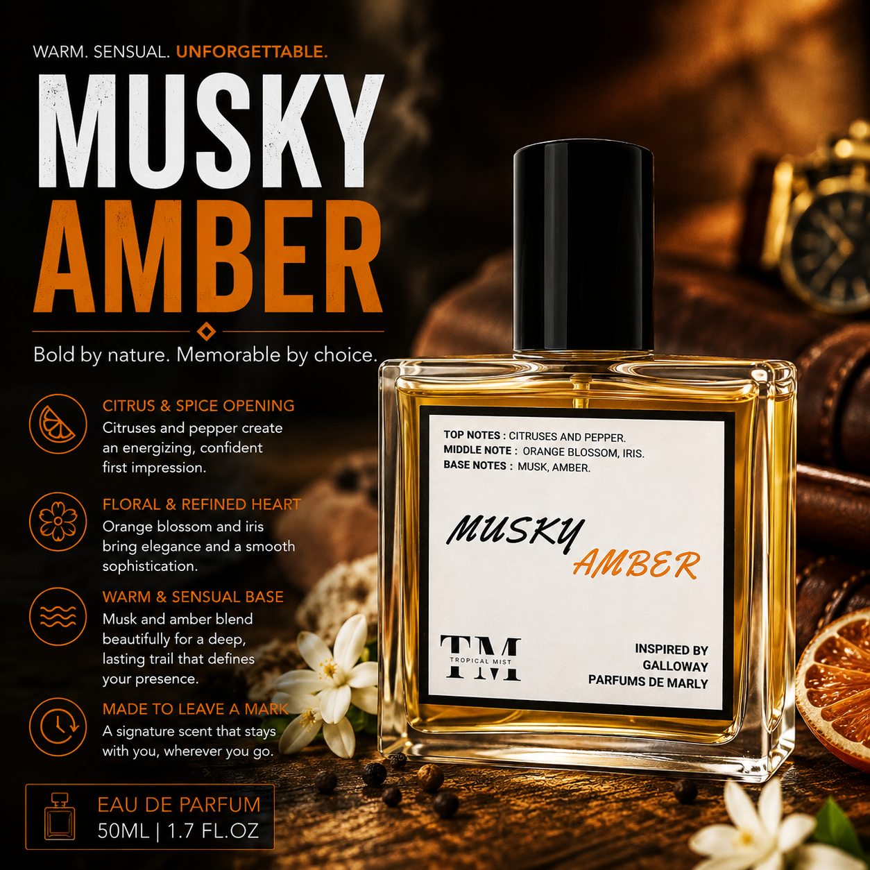 Musky amber - Inspired by Galloway  Parfums de Marly