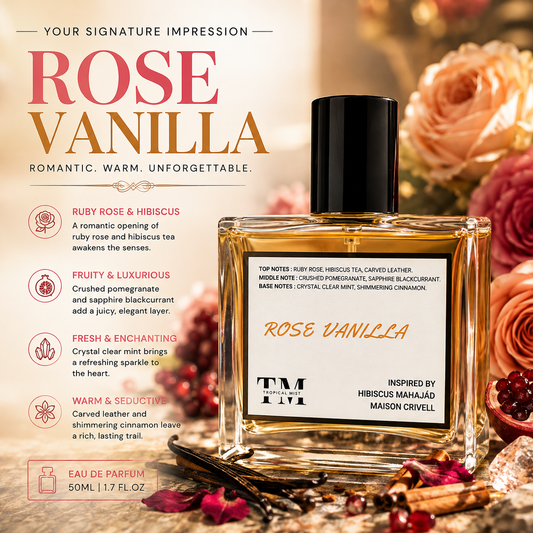 Rose vanilla - Inspired by Hibiscus Mahajád  Maison Crivell