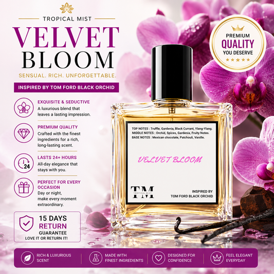Velvet bloom - Inspired by Black Orchid