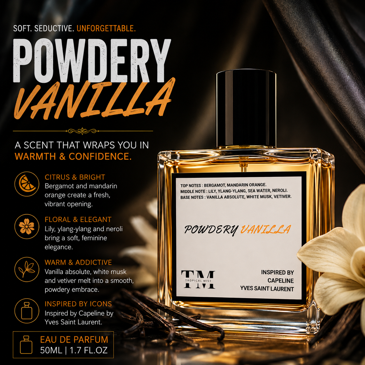 Powdery vanilla- Inspired by Capeline Ysl