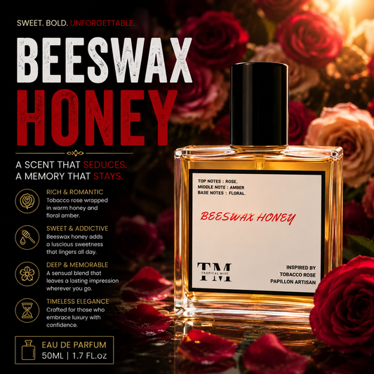 Beeswax honey - Inspired by Tobacco Rose  Papillon Artisan