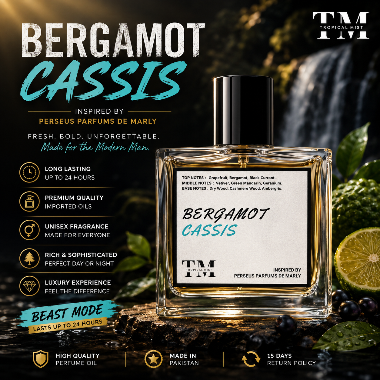 Bergamot cassis - Inspired by Perseus Parfums de Marly