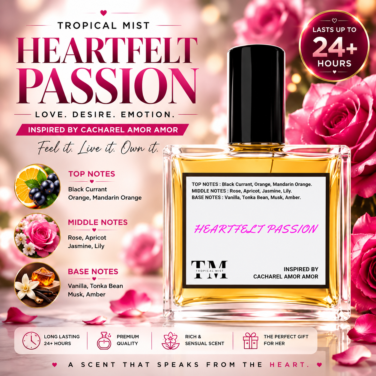 Heartfelt passion - Inspired by Amor Amor