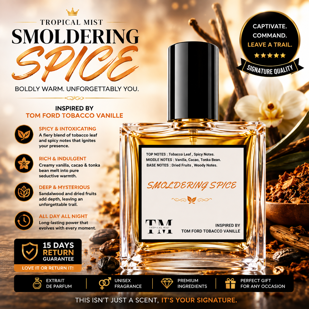 Smoldering Spice - Inspired by Tobacco Vanille