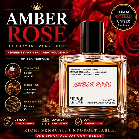 Amber rose - Inspired by Baccarat Rouge 540 Mfk's
